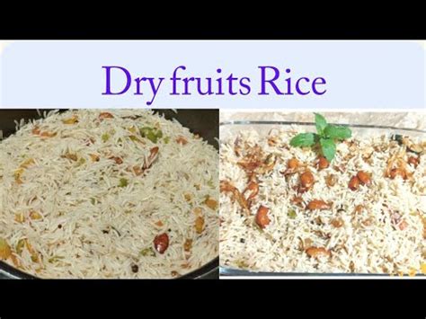 How To Make Dry Fruits Rice Badam Kishmish Pulao Recipe Dry Fruits