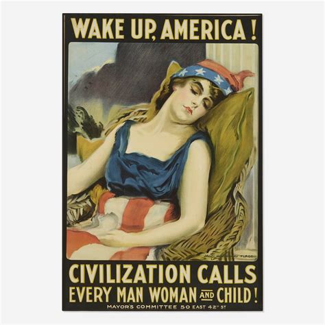 James Montgomery Flagg | Wake Up, America! Civilization Calls (poster