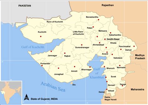 geography  gujarat overviews  facts geographical analysis