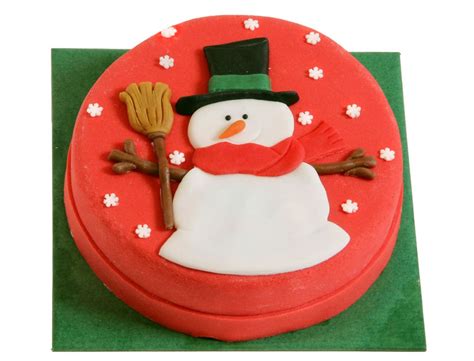 Großer Schneemann Torte Weihnachtstorten Traumtorten