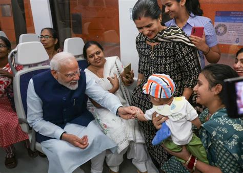 Prime Minister Narendra Modi Inaugurates Delhi Metro Extension On His 73rd Birthday The Ganga