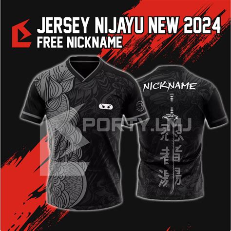 Jual Jersey Kaos NINJAYU NEW 2024 FREE NICKNAME Shopee Indonesia