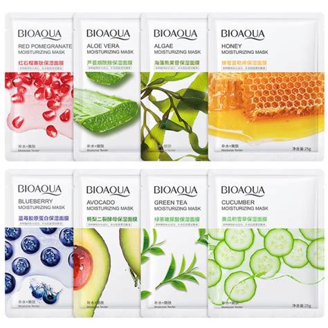 Pack Of 8 Moisturizing Face Sheet Mask Bioaqua Pakistan