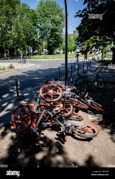 Berlin Germany Rd June Rental Bicycles From The Chinese