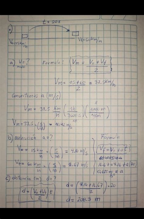 La Velocidad De Un Veh Culo Aumenta Uniformemente Desde Km H Hasta