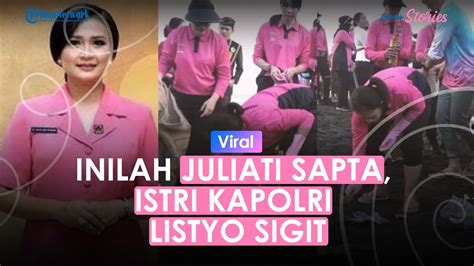 Momen Istri Kapolri Listyo Sigit Punguti Sampah Viral Tampilan