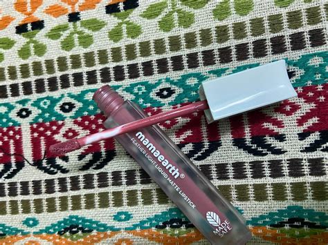 Mamaearth Feather Light Liquid Matte Lipstick Nude Rose Review Zig Zac Mania