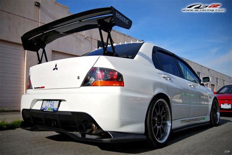 Mitsubishi Lancer Evolution 7 9 Voltex Style Carbon Fiber Gt Wing Lamspeed Racing