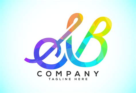 premium vector polygonal letter   logo design vector template