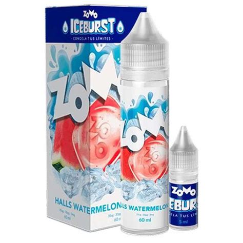 Essência para Vaper Zomo Halls Watermelon Ice 60ML no Paraguai