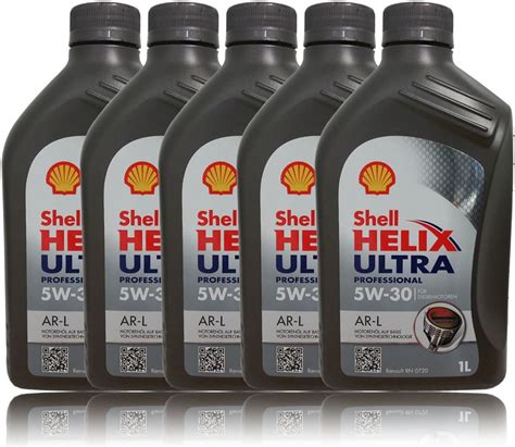 SHELL Helix Ultra Professional AR-L 5W30 Renault RN0720 Engine Oil 5 ...