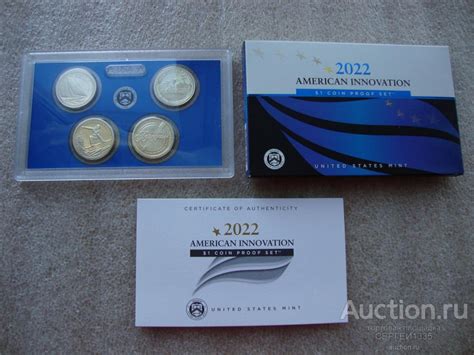 США 1 доллар 2022 Американские инновации НАБОР 4 монеты Двор S ПРУФ ...