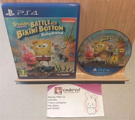 SPONGEBOB SQUAREPANTS BATTLE For Bikini Bottom Rehydrated Playstation PS PicClick UK