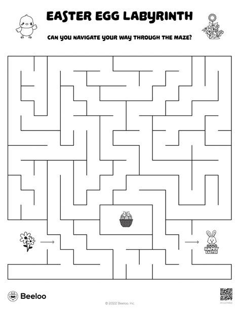 Springtime Easter Themed Mazes • Beeloo Printable Crafts And Activities