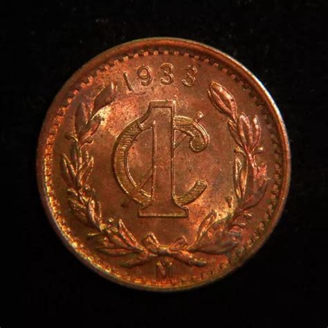 Moneda Un Centavo Con Brillo Bu Monograma Bronce Meses Sin Inter S