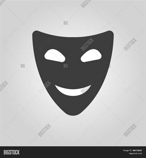 Smiling Mask Icon Vector And Photo Free Trial Bigstock