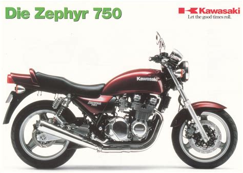 Prospekt Kawasaki Zephyr Prospekt Flyer Blatt Seiten