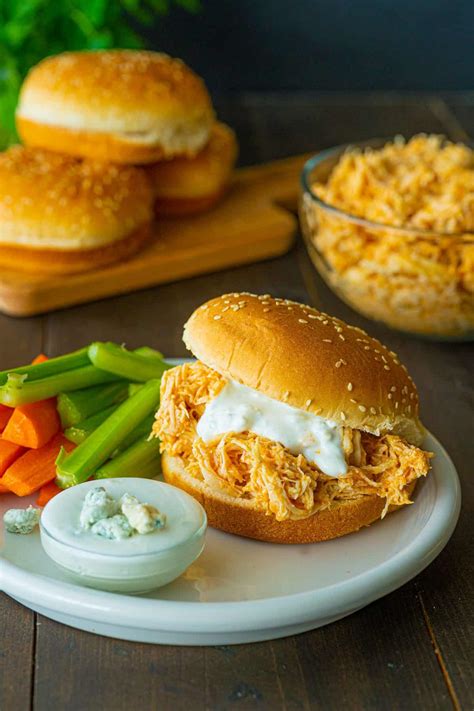 Basic Crock Pot Buffalo Chicken The Kitchen Magpie