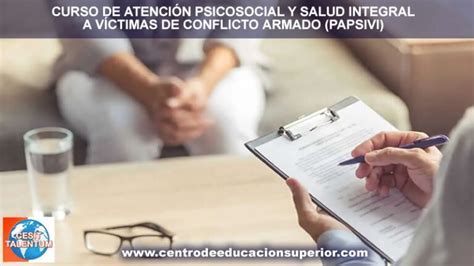 Curso De Atención Psicosocial Y Salud Integral A Víctimas De Conflicto