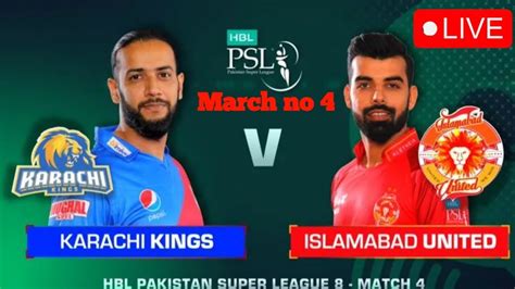 Karachi King Or Islamabad United K Kantydar Muqabla Today Karachi