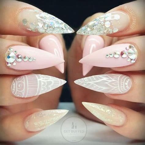 Paznokcie Z Cyrkoniami Swarovskiego Nail Art Nail Art Designs Nails