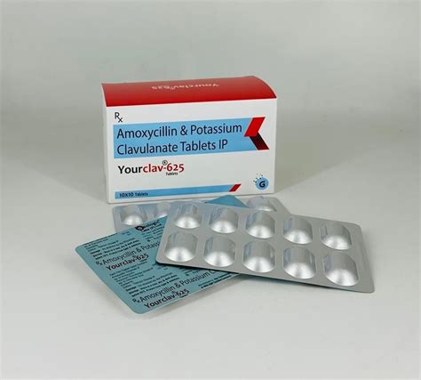 Yourclav Mg Amoxicillin Potassium Clavulanate Tablet Ip At Rs