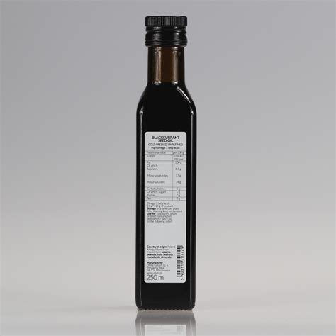 Blackcurrant Seed Oil Cold Pressed And Crude Ol Vita Capacity 250 Ml