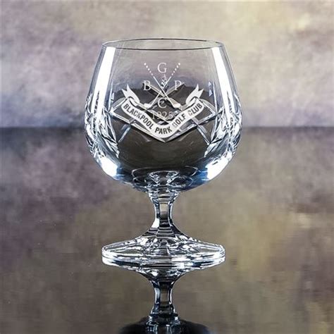 Crystal Engraved Brandy Glass | Majestic Crystal