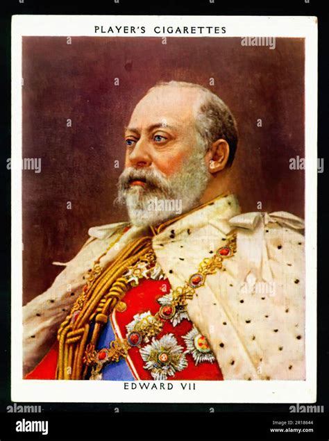 King Edward VII Vintage Cigarette Card 02 Stock Photo Alamy