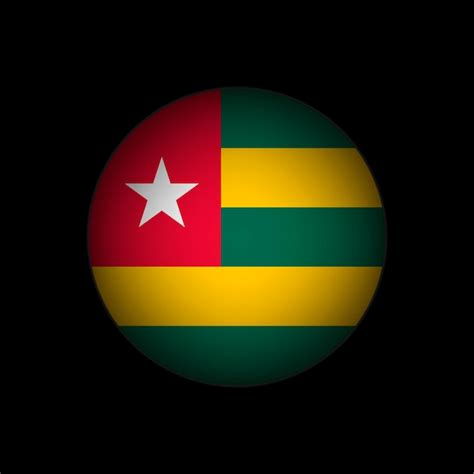 Premium Vector Country Togo Togo Flag Vector Illustration