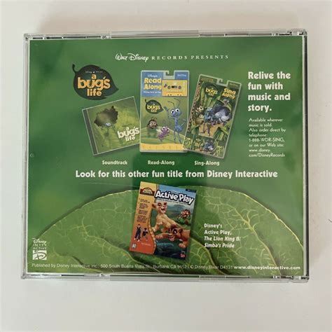 A Bugs Life Active Play Pc Cd Rom Windows Disney Game Retro Unit