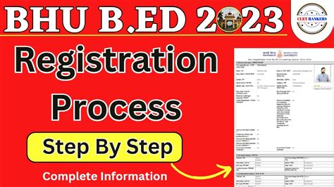 Bhu B Ed Registration Process Cuet Pg Bed Counselling Bhu