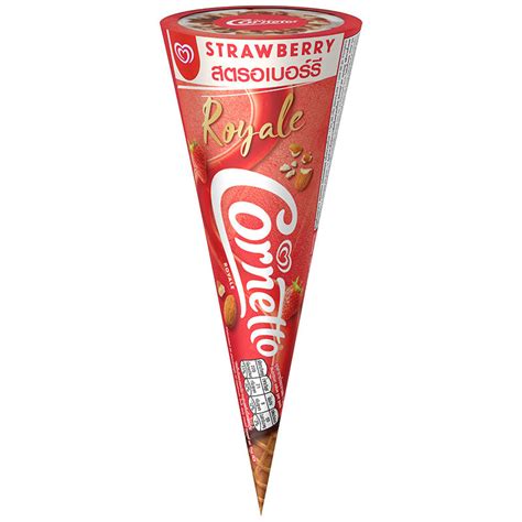 Walls Ice Cream Cornetto Strawberry And Almond 88g Order Online Tops Supermarket