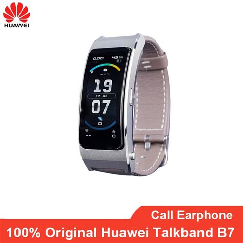 100% Original Huawei Talkband B7 Bluetooth Earphone Blood Oxygen Health ...