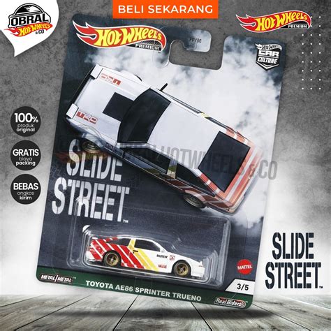 Jual Hot Wheels Slide Street Toyota AE86 Sprinter Trueno Shopee Indonesia