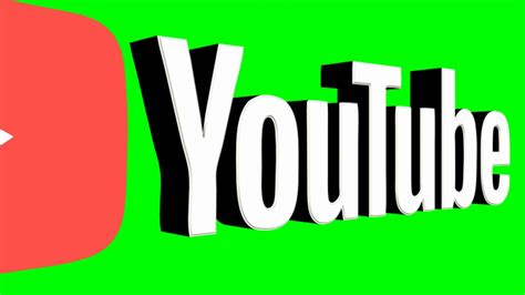 Youtube Logo Green Screen Animated 3d Models Imagesee