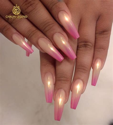 Ombre Nail Designs Acrylic Nail Designs Nail Art Designs Hot Nails Pink Nails Fancy Nails