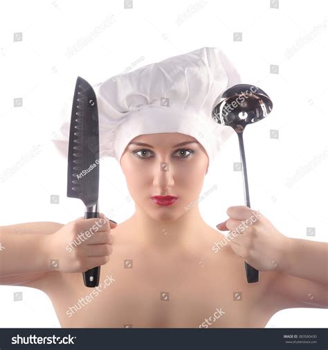 Naked Restaurant Chef Scoop Menu Studio Stock Photo Shutterstock