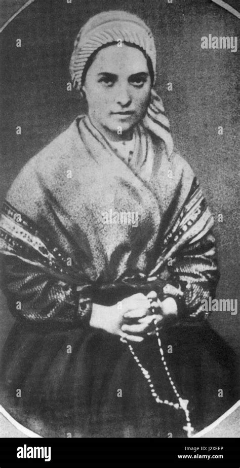 Bernadette Soubirous En 1861 Foto Bernadou 3 Stockfotografie Alamy