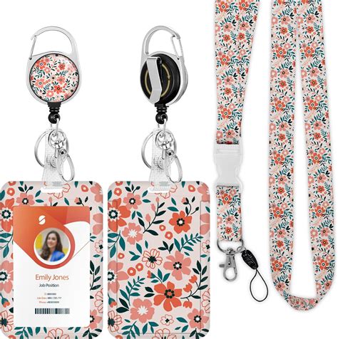 Amazon Id Badge Holder With Lanyard Retractable Id Badge Card