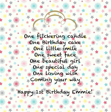 Happy Birthday Little Girl Poem