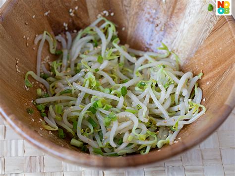 Korean Mung Bean Sprouts Salad Sukju Namul Noob Cook Recipes