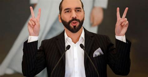 L Es Nayib Bukele Presidente Que Busca Reelegirse En El Salvador La