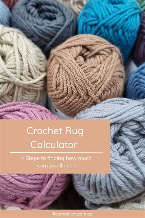 Crochet Rug Yarn Calculator