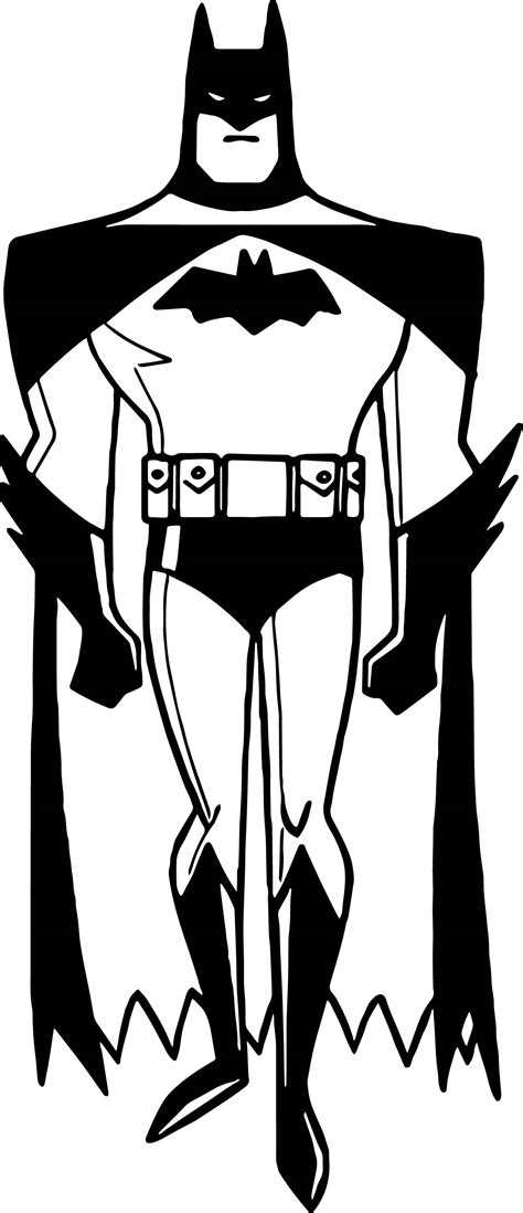 Batman Cartoon Waiting Coloring Page Wecoloringpage 84762 Hot Sex Picture