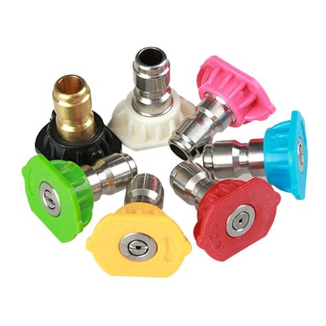 High Pressure Washer Accessories Kit 7 Power Washer Spray Nozzle Tips 1 4 Inch 4500 Psi 7 Pack