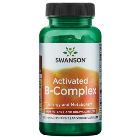 Swanson Activated B Complex High Potency And Bioavailability 60