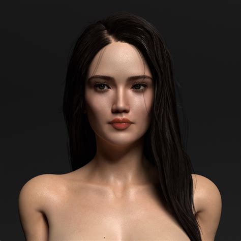 3d Model Realistic Sexy Nude Woman With Detailed Skin Vr Ar Low Poly Cgtrader