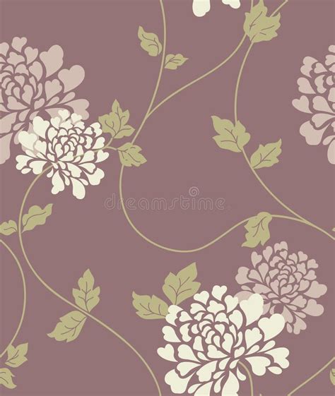 Floral Vintage Seamless Pattern Stock Vector Illustration Of Floral