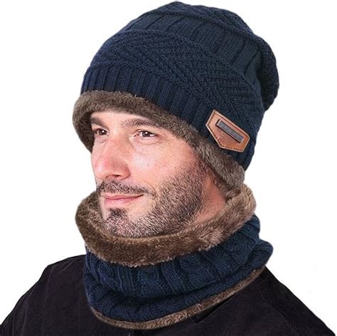 GOODBUY Gorro Invierno Hombre Con Bufanda Calentar Sombreros Gorras